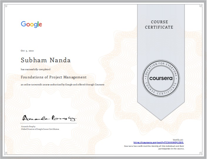 Google Certificate